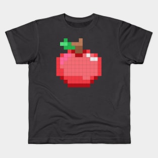 red pixel apples are good for you Kids T-Shirt